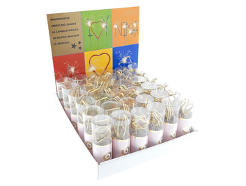 Produktbilder: 4er Set Sortiment 36 Wondercandle® mini Goldstück