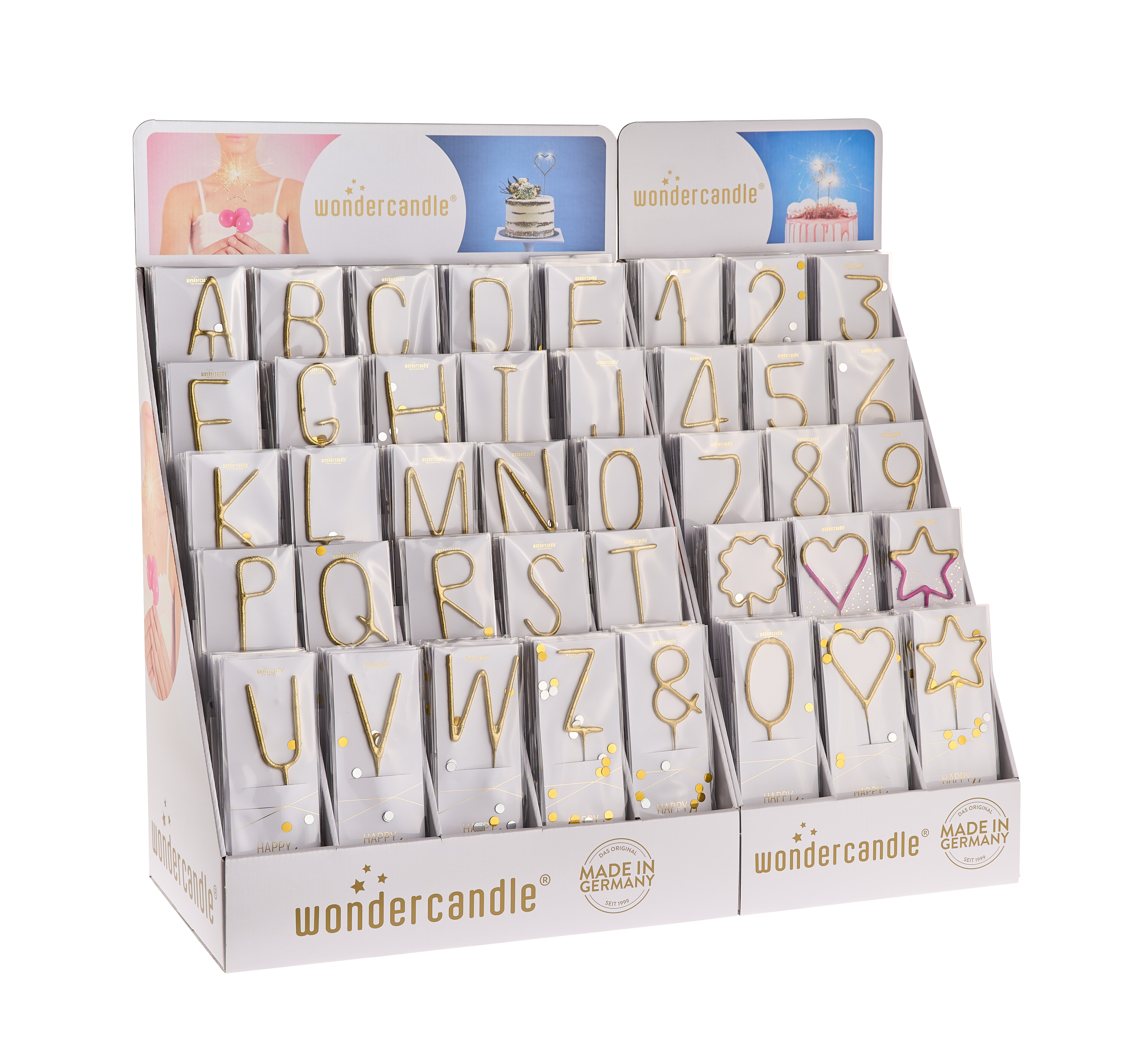 Produktbilder: Happy Confetti gold Sortiment 240 Wondercandle® classic