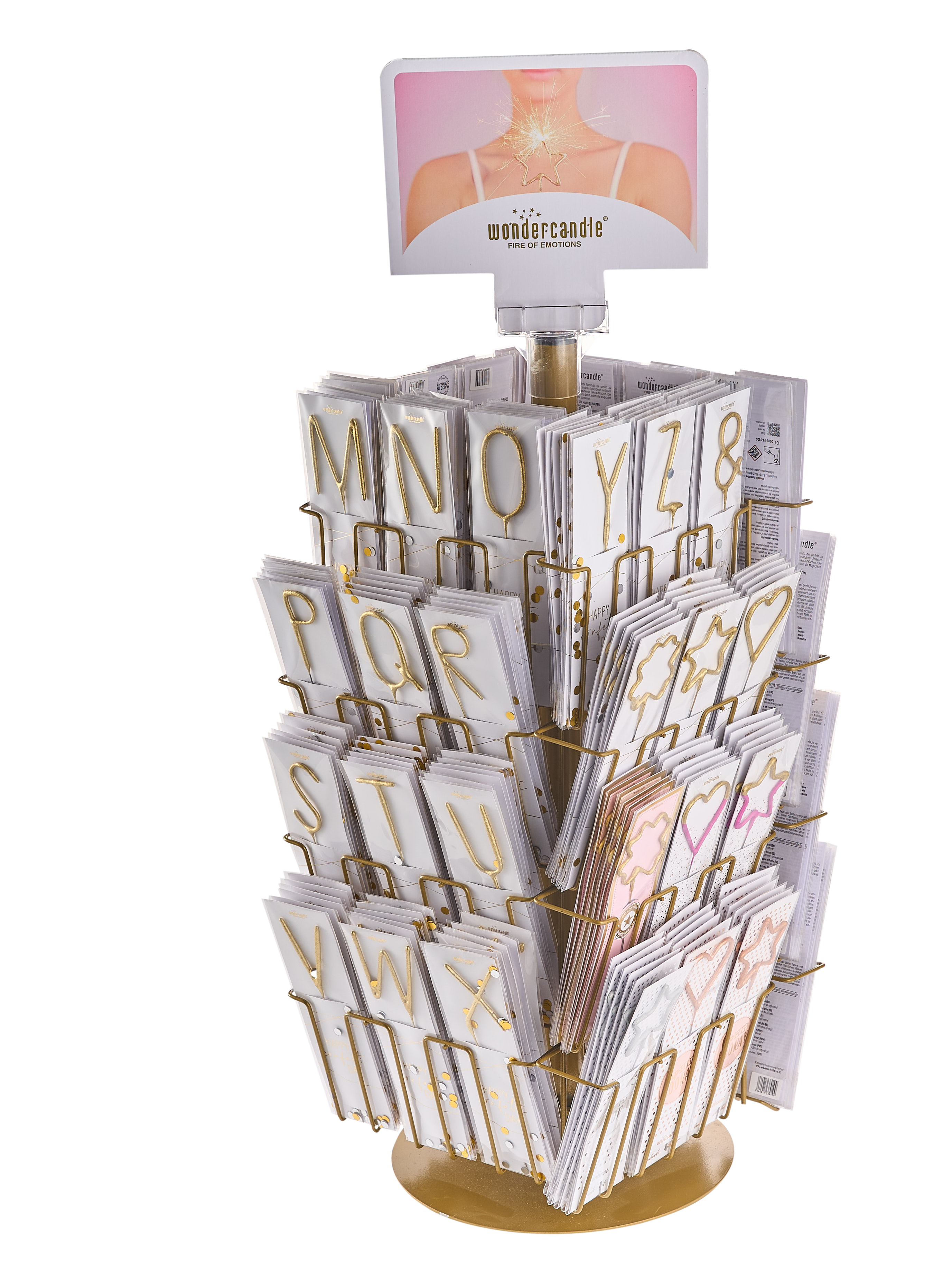 Weiteres Produktbild 3: Happy Confetti gold Sortiment 480 Wondercandle® classic