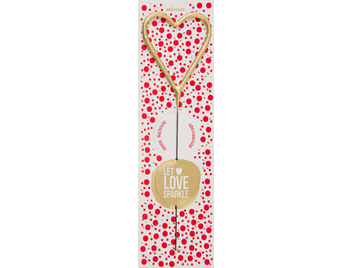 Produktbild: Herz gold 387 "Let love sparkle" Spotlight Wondercandle® classic dot red