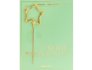 Produktbild: Frohe Weihnachten Deluxe Mini Wondercard farblich sortiert