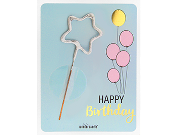 Produktbilder 1: Happy Birthday hellblau Mini Wondercard #282