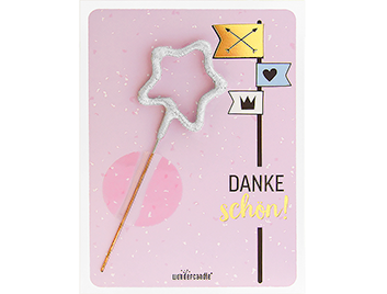 Produktbild: Dankeschön rosa Mini Wondercard #288