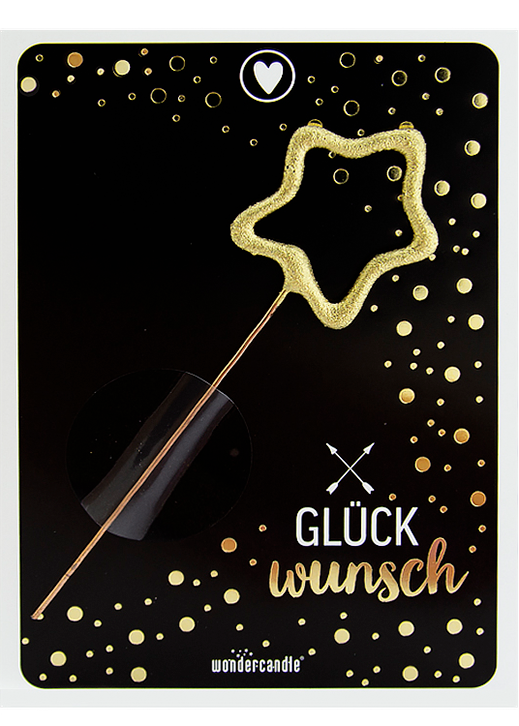 Weiteres Produktbild 1: Glückwunsch schwarz Mini Wondercard #284