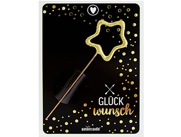 Produktbild: Glückwunsch schwarz Mini Wondercard #284