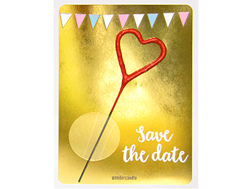 Produktbild: Save the date gold Mini Wondercard #285