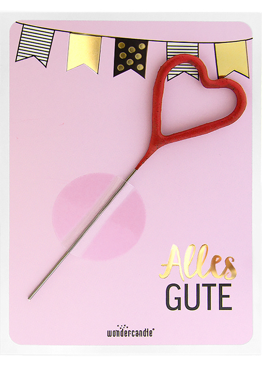 Weiteres Produktbild 1: Alles Gute rosa Mini Wondercard #286