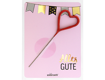 Produktbilder 1: Alles Gute rosa Mini Wondercard #286