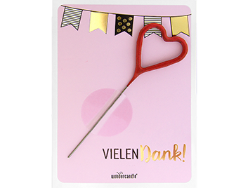 Produktbild: Vielen Dank rosa Mini Wondercard #283
