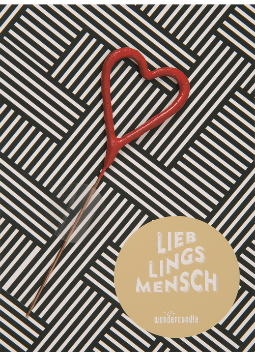 Weiteres Produktbild 2: Lieblingsmensch 419 Mini Wondercard farblich sortiert