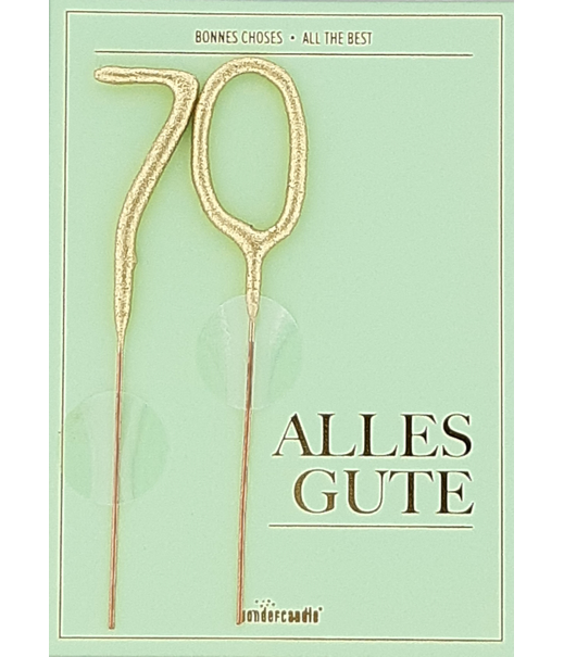 Weiteres Produktbild 1: 70 Alles Gute Mini Wondercard
