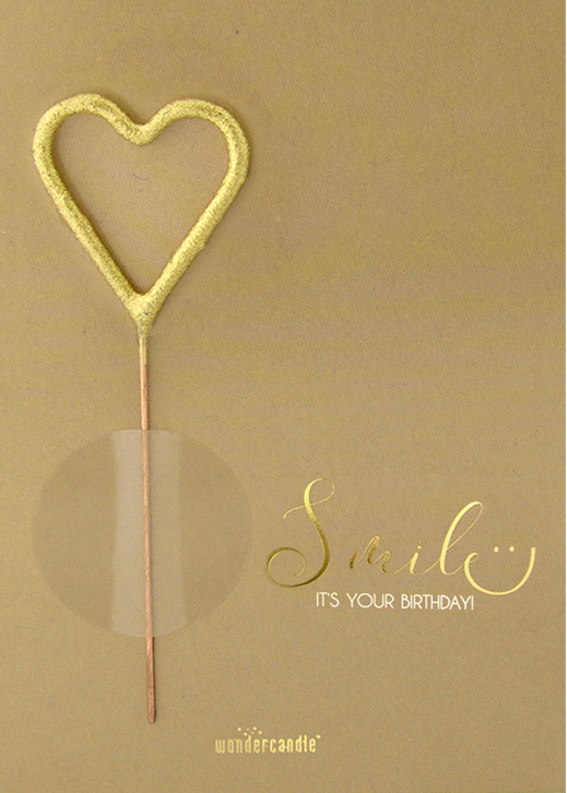 Weiteres Produktbild 1: Smile it's your Birthday Craft Paper Mini Wondercard