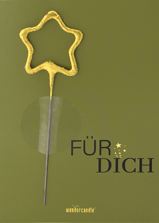 Weiteres Produktbild 1: Für Dich grün Pantone Mini Wondercard