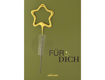 Produktbild: Für Dich grün Pantone Mini Wondercard