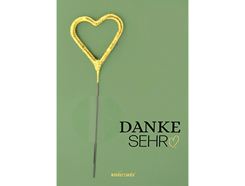 Produktbild: Danke sehr hellgrün Pantone Mini Wondercard