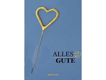 Produktbild: Alles Gute blau Pantone Mini Wondercard