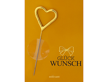 Produktbild: Glückwunsch orange Pantone Mini Wondercard