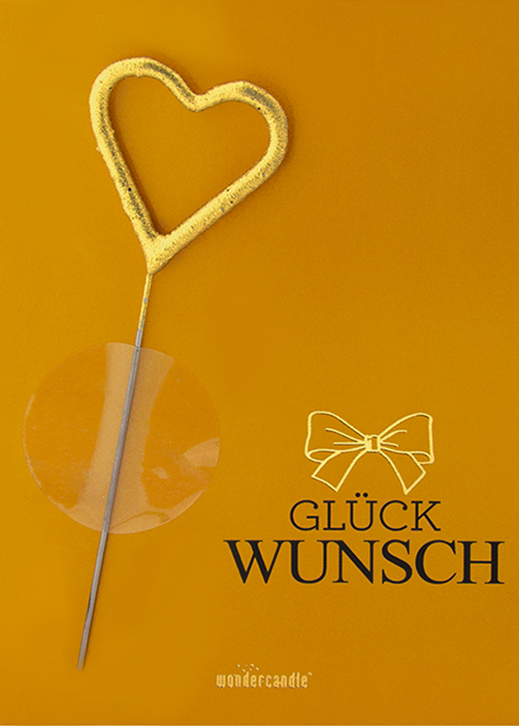 Weiteres Produktbild 1: Glückwunsch orange Pantone Mini Wondercard