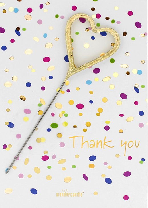 Weiteres Produktbild 1: Thank You Confetti Mini Wondercard