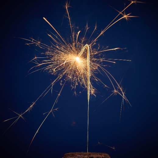 Weiteres Produktbild 3: 1 gold Confetti Wondercandle® classic