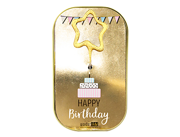 Produktbild: Happy Birthday gold 281 Goldfunkeln Wondercake