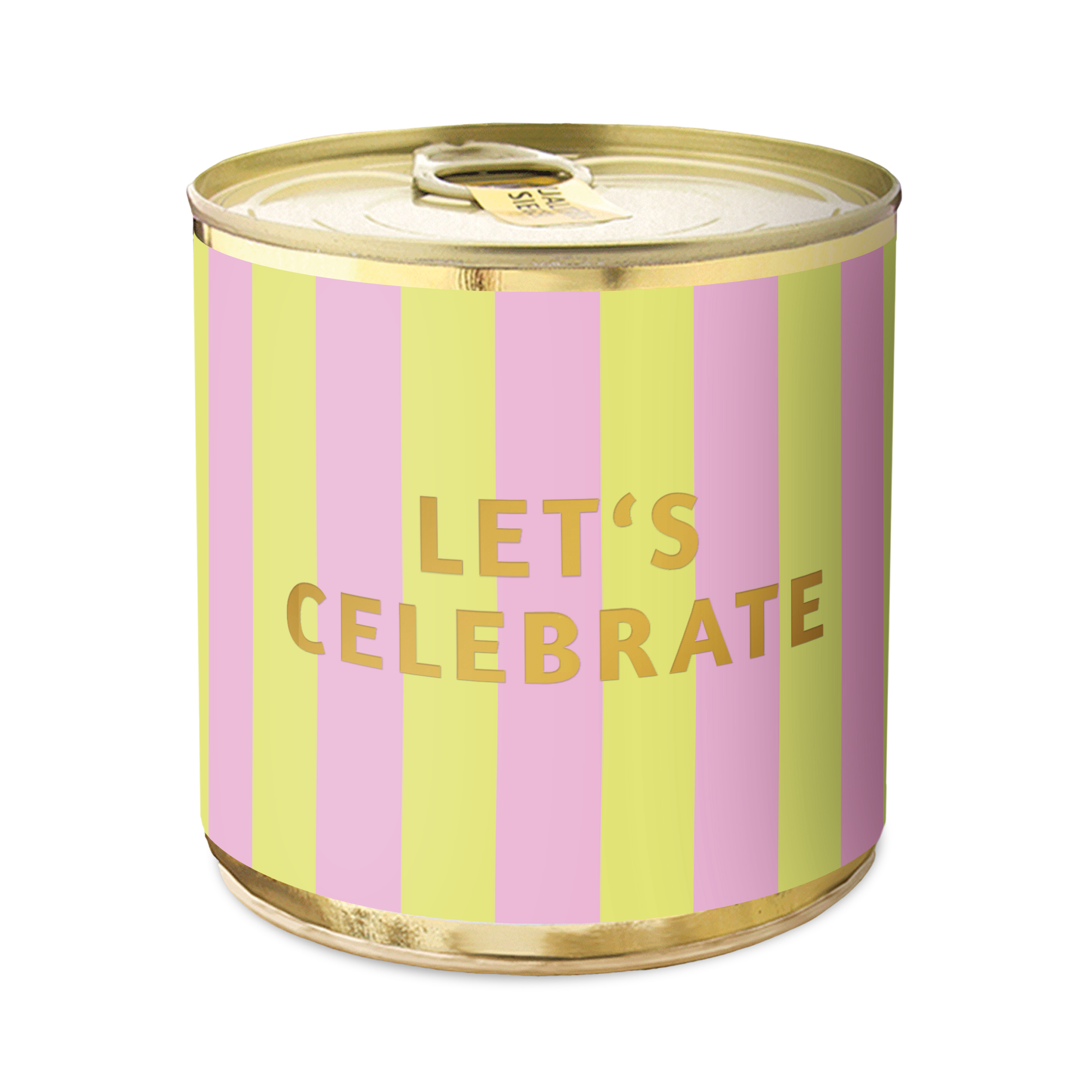 Produktbild: Cancake Let´s celebrate stripes pink grün Pink Gin Kuchen