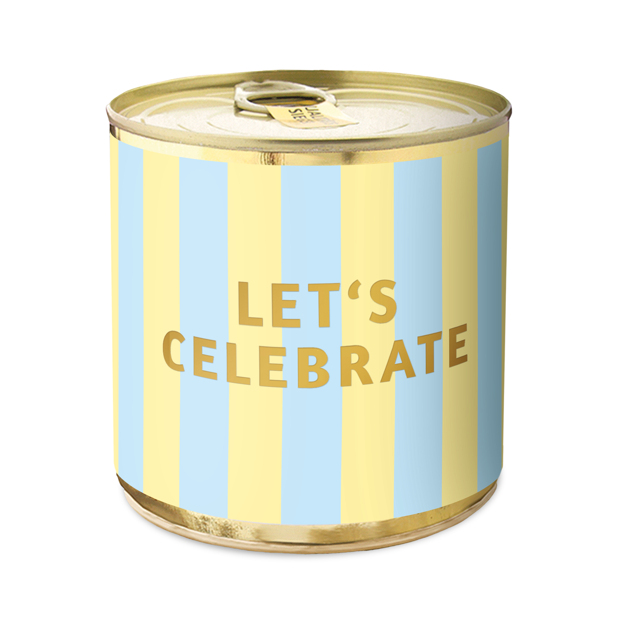 Produktbild: Cancake Let´s celebrate stripes blau gelb Zitronenkuchen