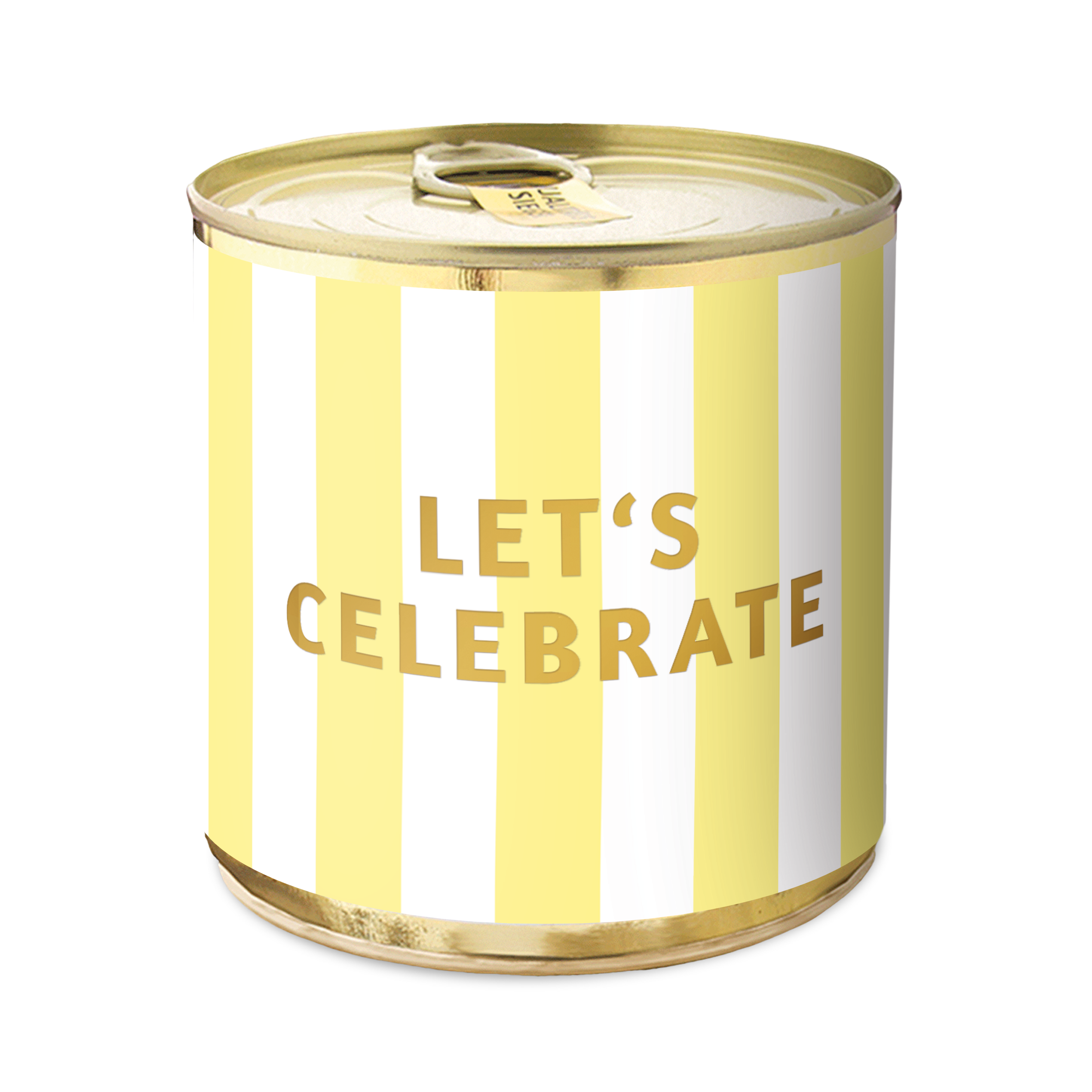 Produktbild: Cancake Let´s celebrate stripes gelb weiß Limoncello Kuchen