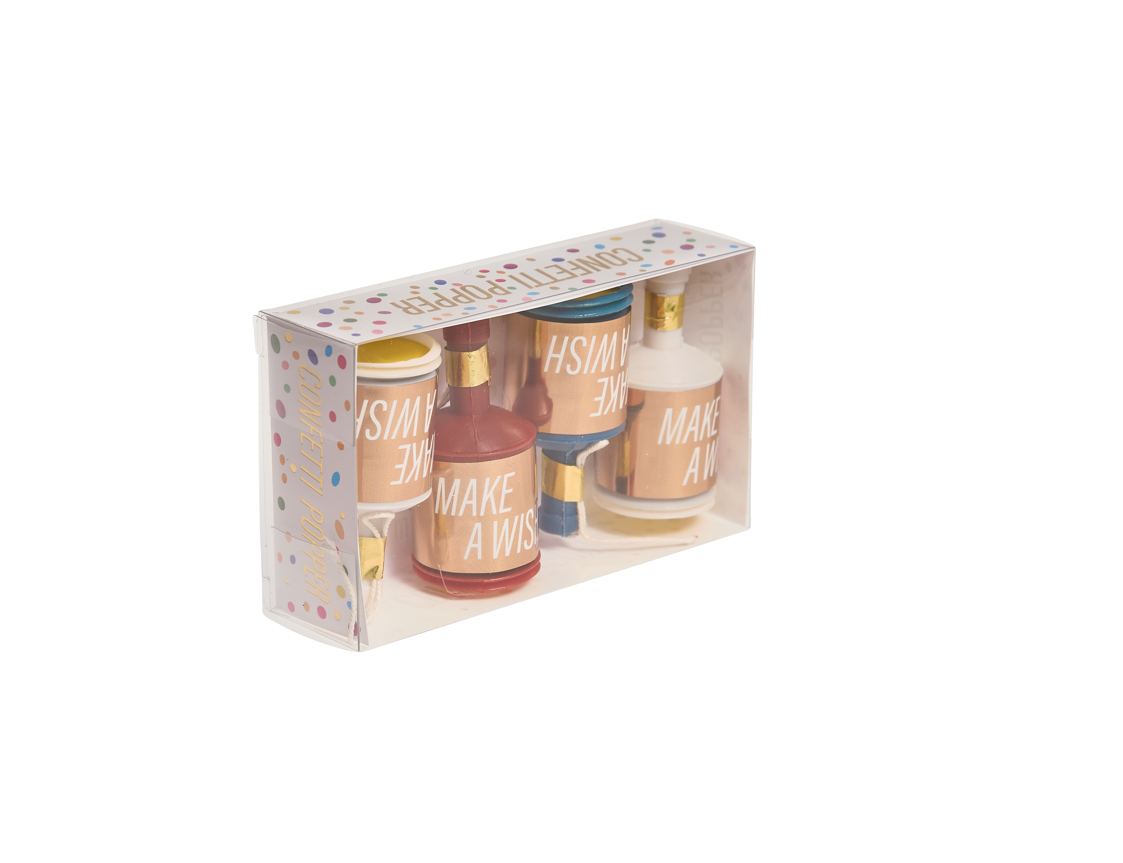 Produktbilder 1: Confetti Popper 4er Set Make a wish