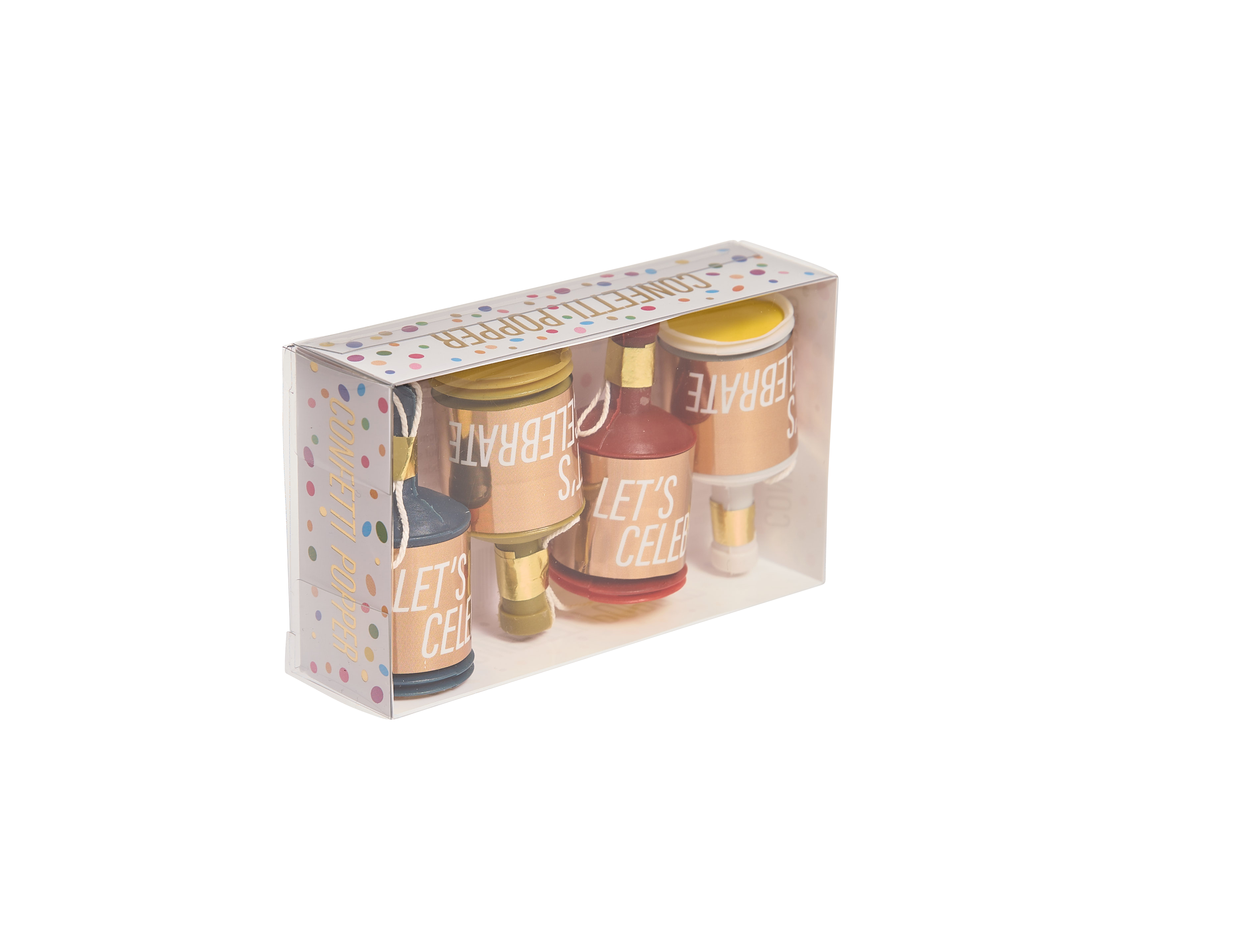 Produktbilder: Confetti Popper 4er Set Lets celebrate