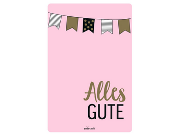 Produktbild: Alles Gute XL Postkarte Goldfunkeln Edition