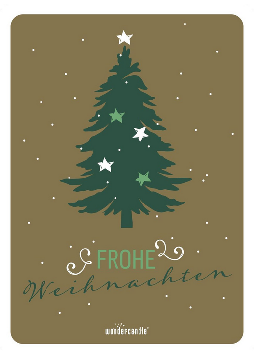 Weiteres Produktbild 1: Frohe Weihnachten gold XL Postkarte Xmas Edition