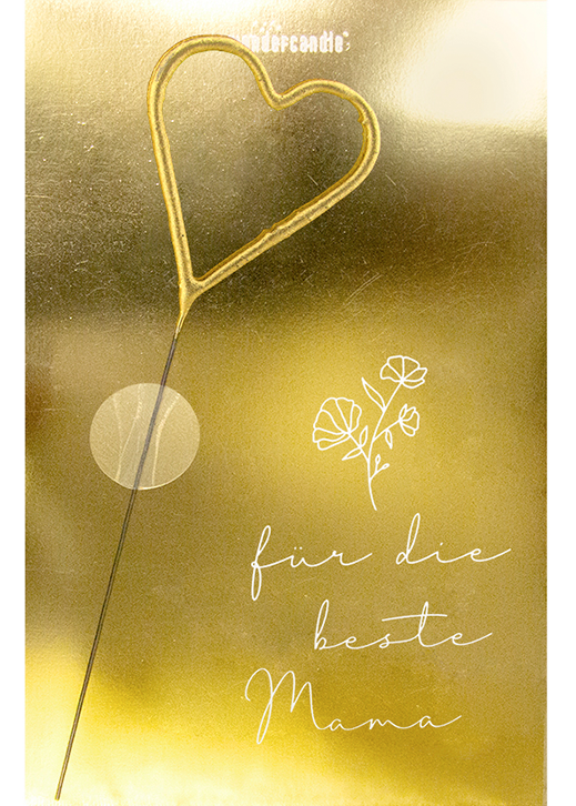 Weiteres Produktbild 1: Für die beste Mama gold Classic Wondercard