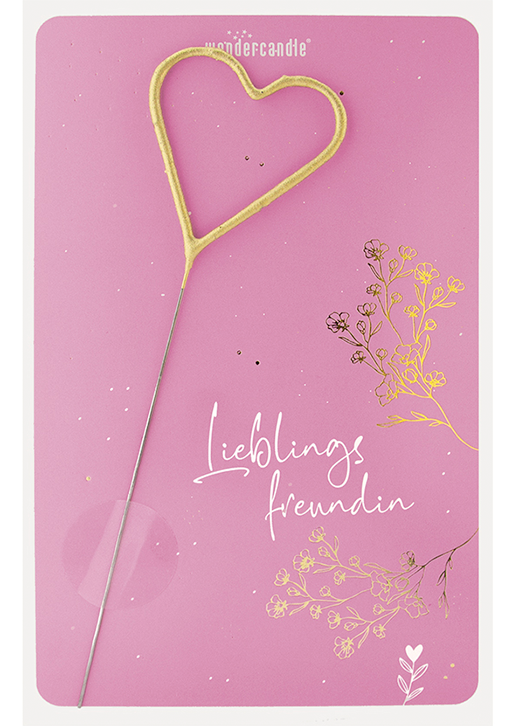 Weiteres Produktbild 1: Lieblingsfreundin rosa Classic Wondercard