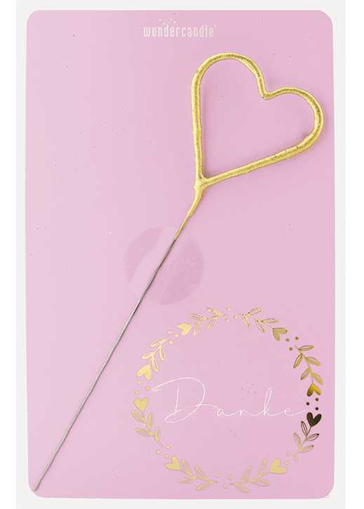 Weiteres Produktbild 1: Danke rosa Classic Wondercard