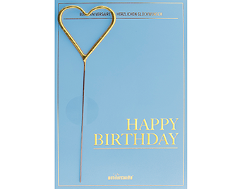 Produktbilder 1: Happy Birthday blau Deluxe Classic Wondercard