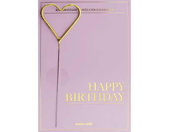 Produktbild: Happy Birthday rosa Deluxe Classic Wondercard