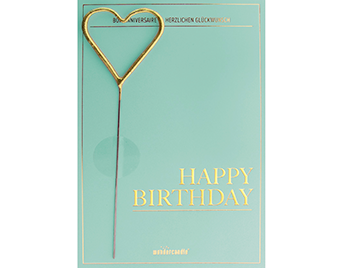 Produktbilder 1: Happy Birthday grün Deluxe Classic Wondercard