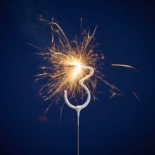 Weiteres Produktbild 3: 3 silber Hiphip Hooray 334 Wondercandle® classic