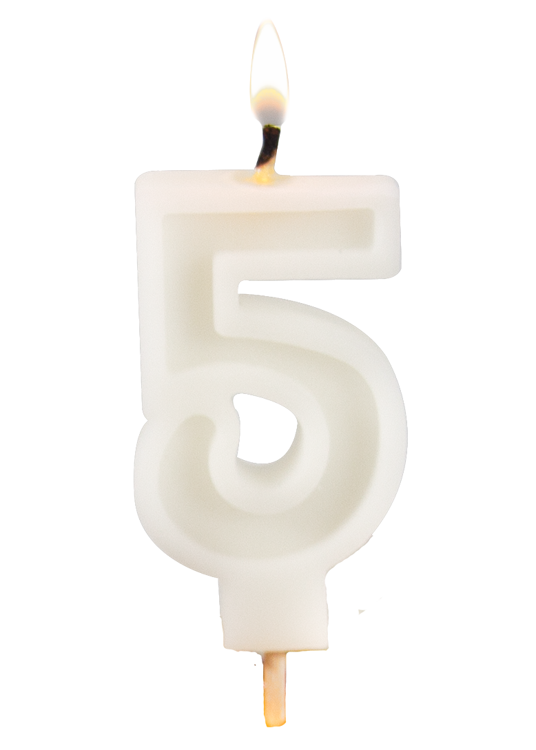 Weiteres Produktbild 2: 5 Bees Candle Bienenwachskerze weiß