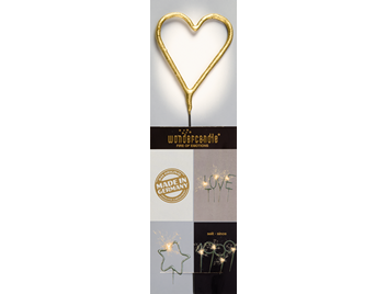 Produktbilder 1: Herz gold Chromo Wondercandle® classic