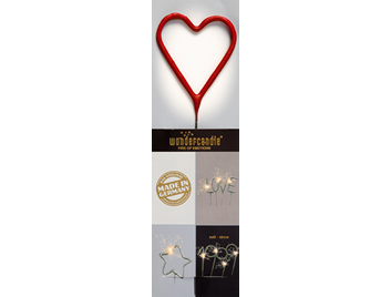 Produktbilder 1: Herz rot Chromo Wondercandle® classic