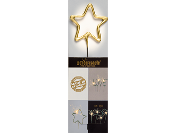 Produktbild: Stern gold Chromo Wondercandle® classic