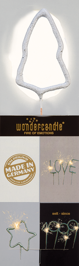 Weiteres Produktbild 1: Baum silber Chromo Wondercandle® classic