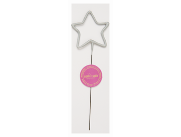 Produktbild: Stern silber Spotlight Wondercandle® classic