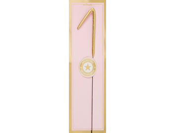 Produktbild: 1 gold Goldstück pink Wondercandle® classic