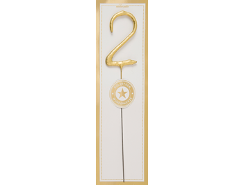 Produktbild: 2 gold Goldstück weiß Wondercandle® classic