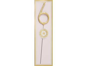 Produktbild: 6 gold Goldstück rosa Wondercandle® classic