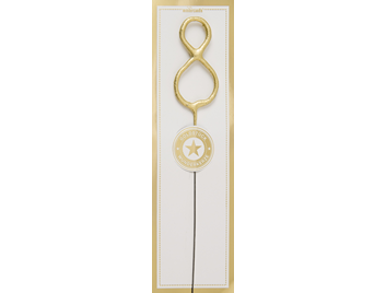 Produktbild: 8 gold Goldstück weiß Wondercandle® classic