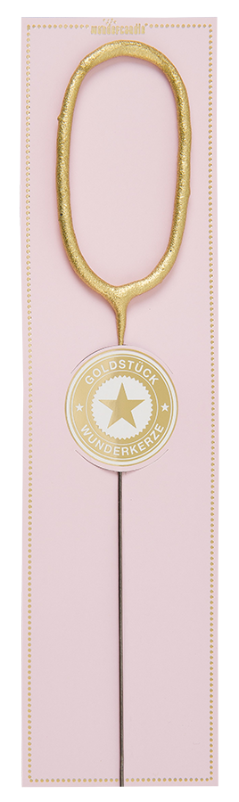 Weiteres Produktbild 1: 0 gold Goldstück pink Wondercandle® classic Euroloch